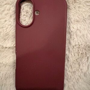 elago burgundy iphone 16 Maroon Phone Case